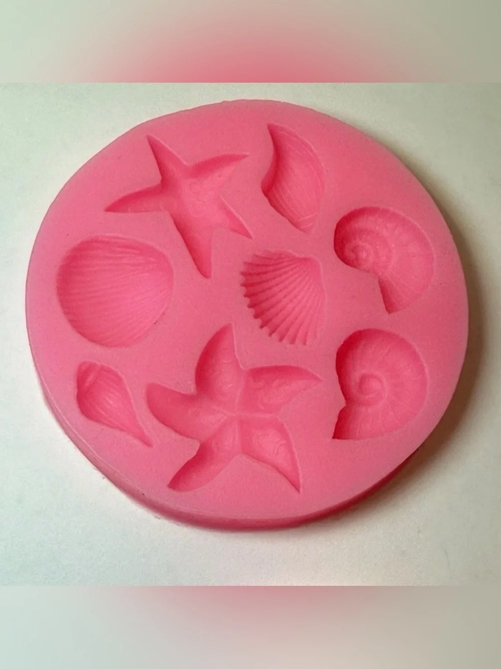 Marine Silicone Molds Mermaid Tail Seashell Conch Starfish Chocolate Fondant